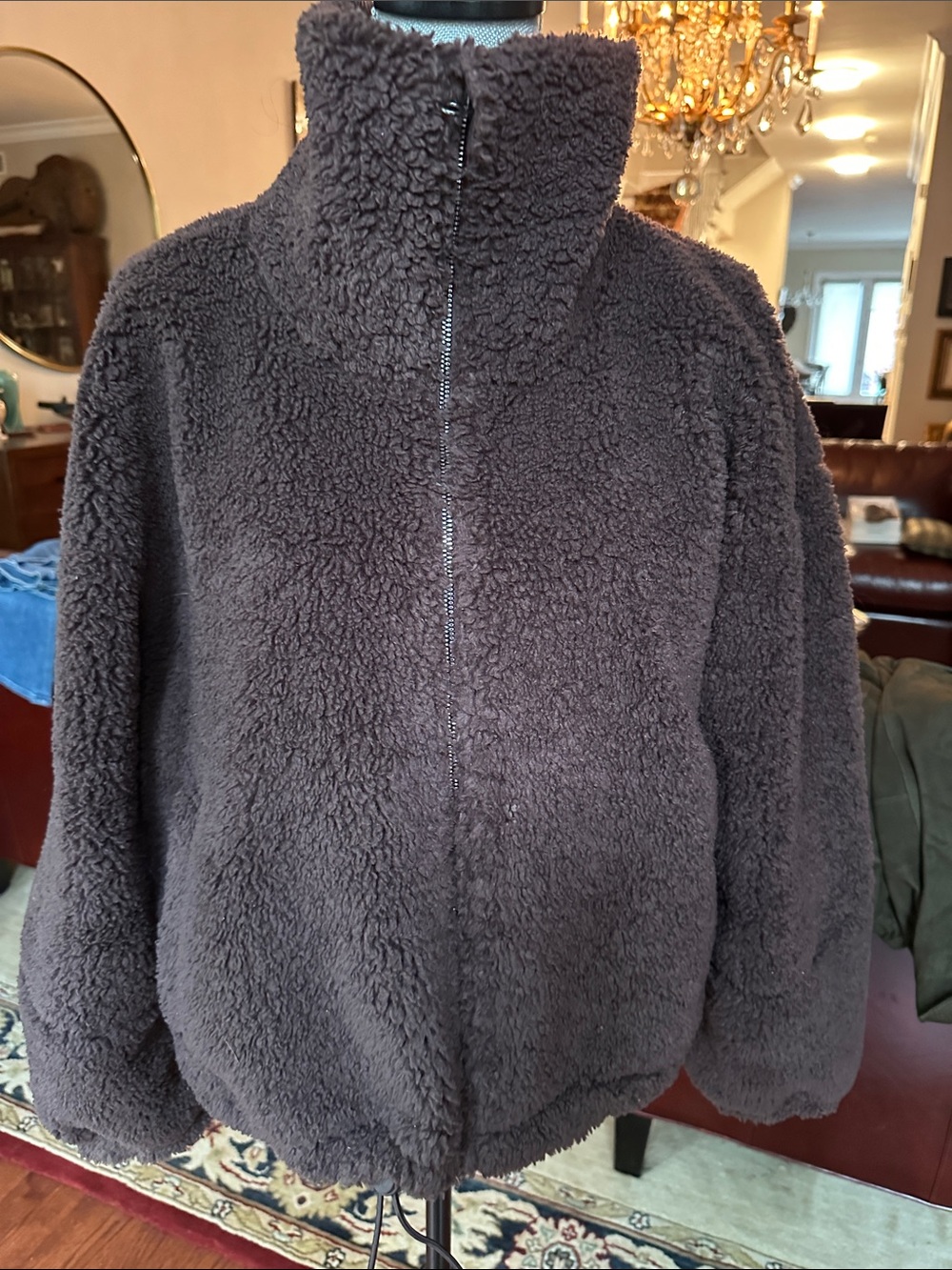 New! Lululemon Plush Teddy Fleece Jacket in Chocolate Brown size 10/12